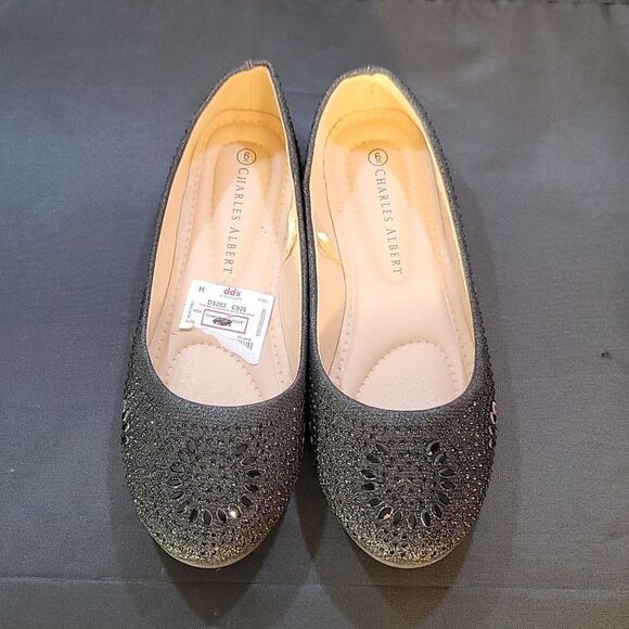 BRAND NEW CHARLES ALBERT DRESS SLIP-ON BALLERINA FLATS - Picture 3 of 16